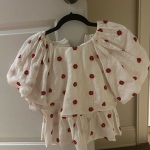 Rhode amaalie peplum top